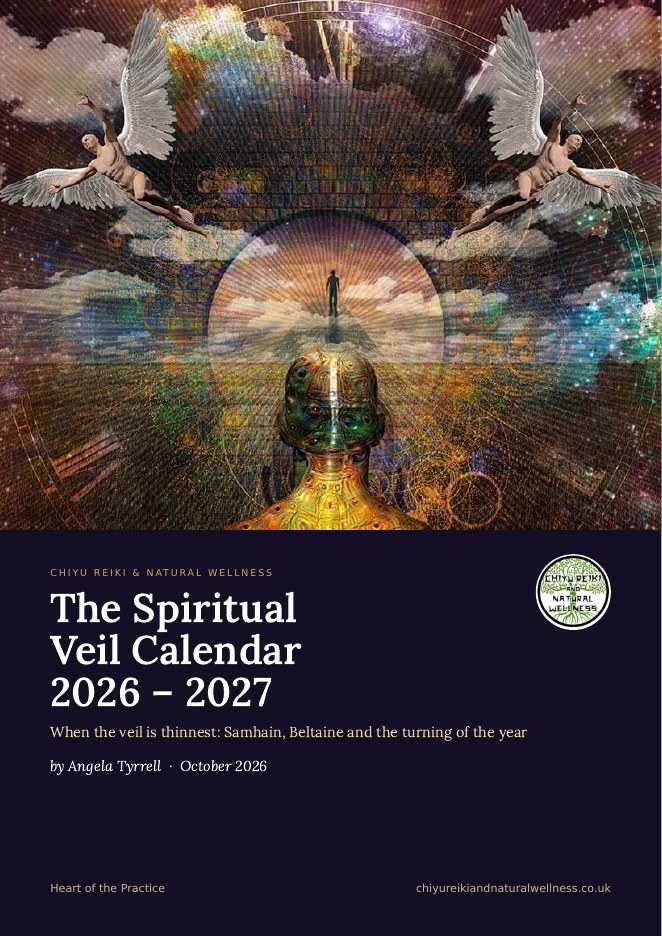 Cover of The Spiritual Veil Calendar 2026-2027 by Angela Tyrrell